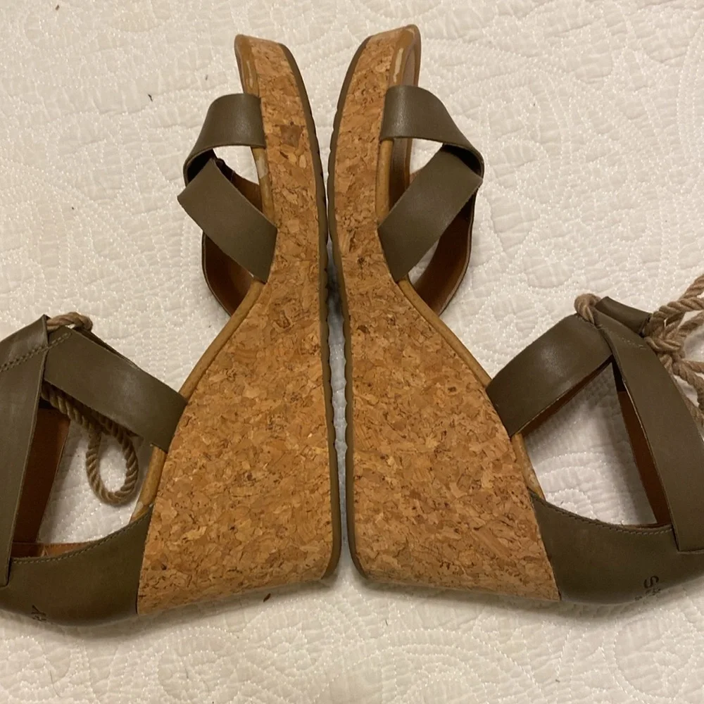 Sperry Top-Sider Women's Dawn Ari‎ Wedge leather olive Sandal